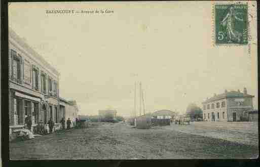 Ville de BAZANCOURT Carte postale ancienne