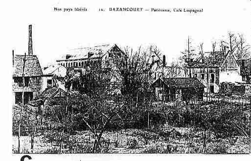 Ville de BAZANCOURT Carte postale ancienne