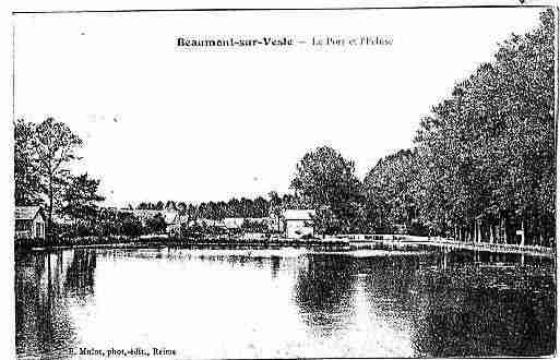 Ville de BEAUMONTSURVESLE Carte postale ancienne