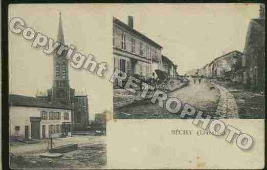 Ville de BECHY Carte postale ancienne