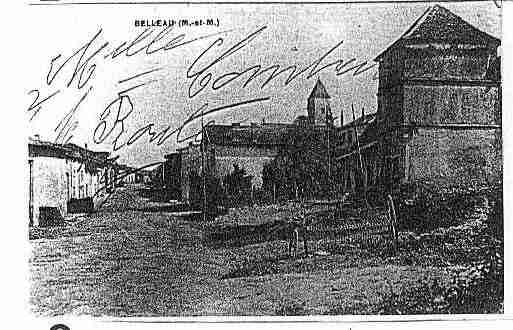 Ville de BELLEAU Carte postale ancienne