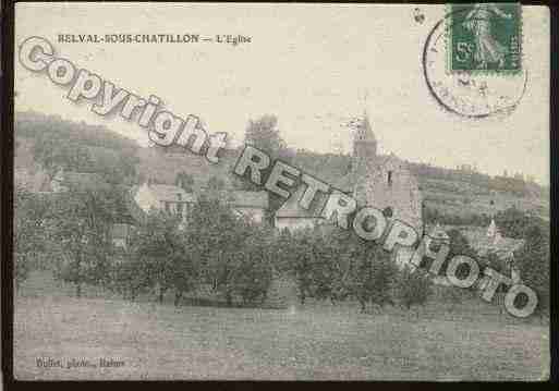 Ville de BELVALSOUSCHATILLON Carte postale ancienne