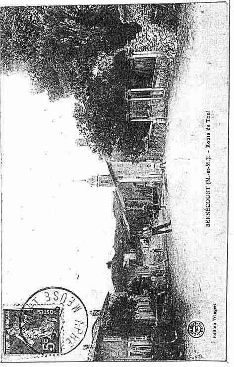 Ville de BERNECOURT Carte postale ancienne
