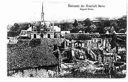 Ville de BERRU Carte postale ancienne