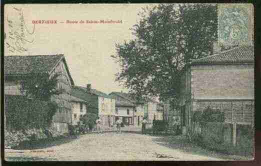 Ville de BERZIEUX Carte postale ancienne