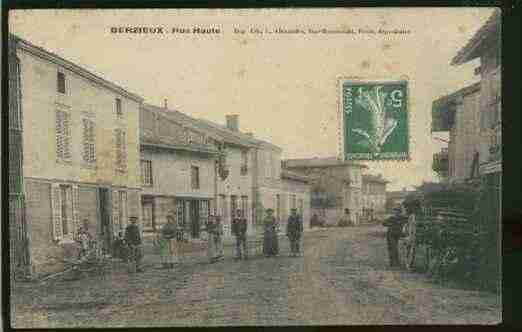 Ville de BERZIEUX Carte postale ancienne