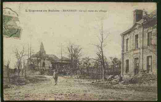 Ville de BERZIEUX Carte postale ancienne