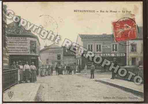 Ville de BETHENIVILLE Carte postale ancienne