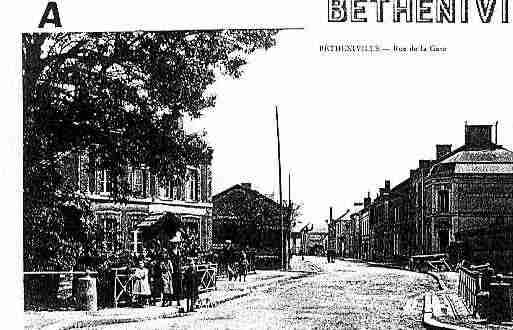 Ville de BETHENIVILLE Carte postale ancienne