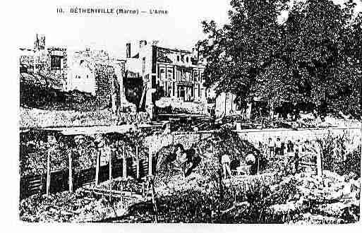 Ville de BETHENIVILLE Carte postale ancienne