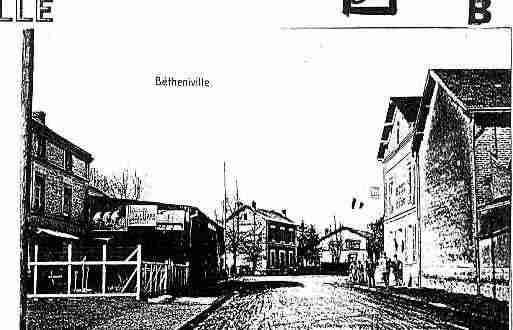 Ville de BETHENIVILLE Carte postale ancienne