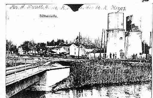 Ville de BETHENIVILLE Carte postale ancienne