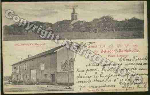 Ville de BETTELAINVILLE Carte postale ancienne