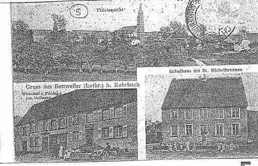 Ville de BETTVILLER Carte postale ancienne