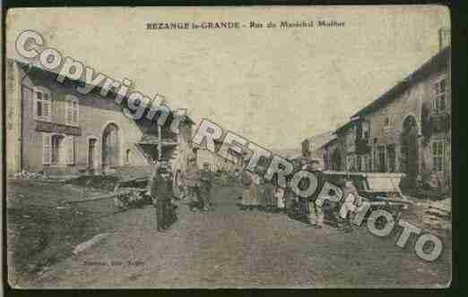 Ville de BEZANGELAGRANDE Carte postale ancienne