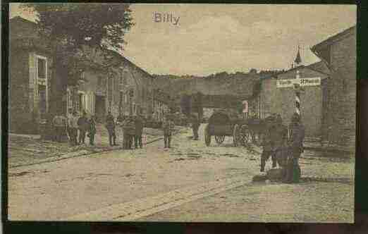 Ville de BILLYSOUSLESCOTES Carte postale ancienne