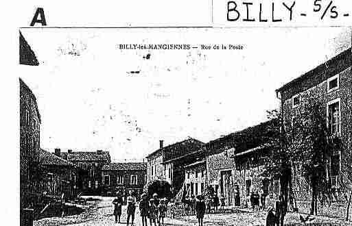 Ville de BILLYSOUSMANGIENNES Carte postale ancienne