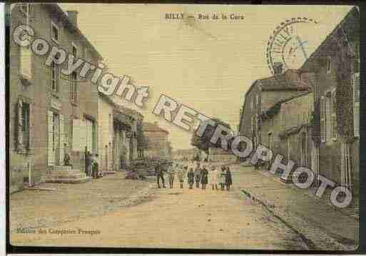 Ville de BILLYSOUSMANGIENNES Carte postale ancienne