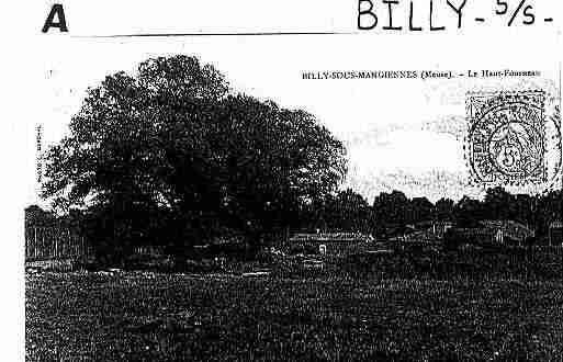 Ville de BILLYSOUSMANGIENNES Carte postale ancienne