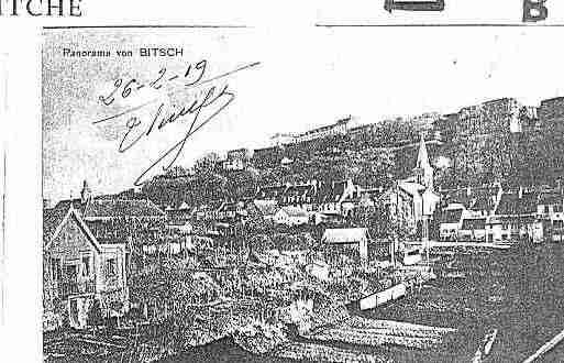 Ville de BITCHE Carte postale ancienne