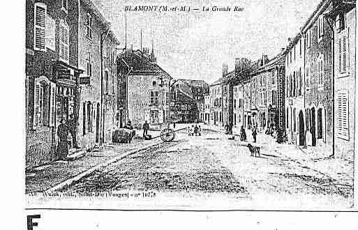 Ville de BLAMONT Carte postale ancienne