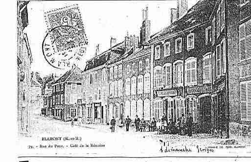 Ville de BLAMONT Carte postale ancienne