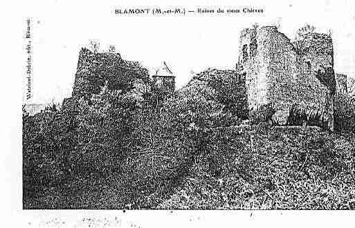 Ville de BLAMONT Carte postale ancienne