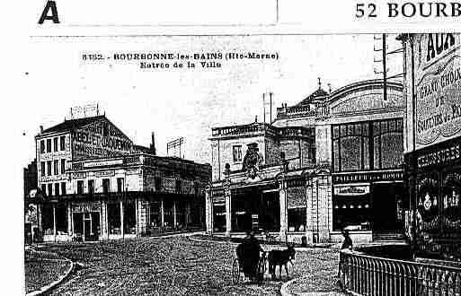 Ville de BOURBONNELESBAINS Carte postale ancienne