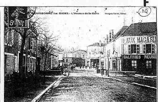 Ville de BOURBONNELESBAINS Carte postale ancienne