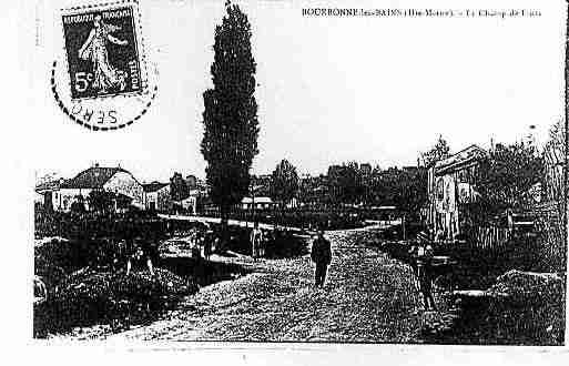 Ville de BOURBONNELESBAINS Carte postale ancienne