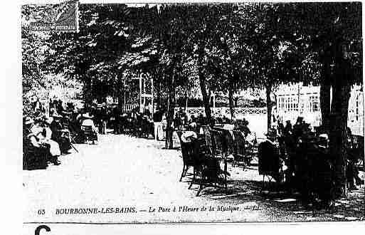 Ville de BOURBONNELESBAINS Carte postale ancienne