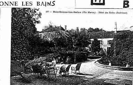 Ville de BOURBONNELESBAINS Carte postale ancienne