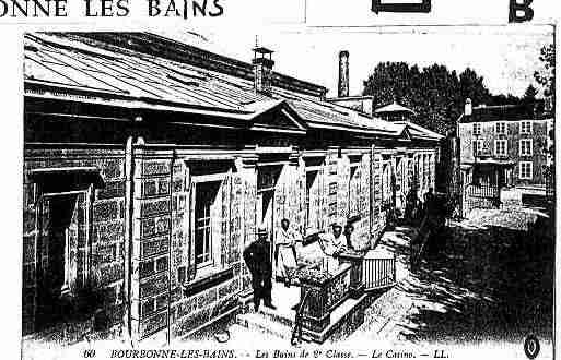 Ville de BOURBONNELESBAINS Carte postale ancienne