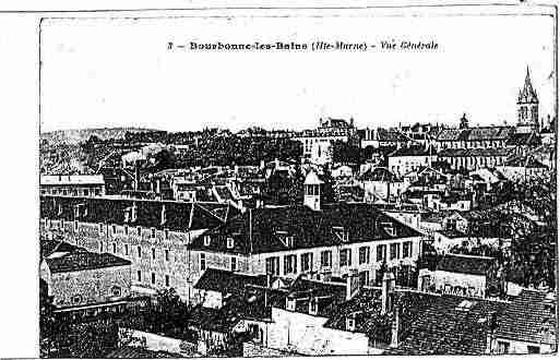Ville de BOURBONNELESBAINS Carte postale ancienne