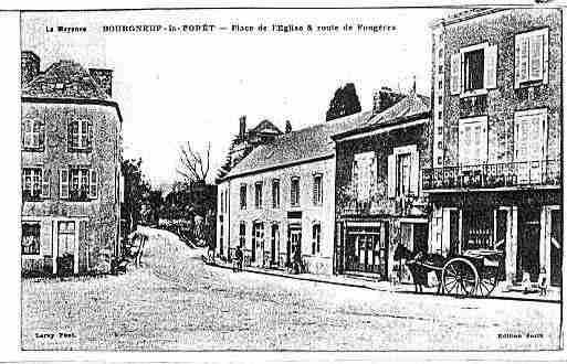 Ville de BOURGNEUFLAFORET Carte postale ancienne