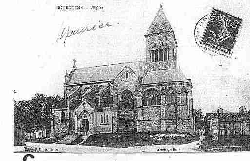 Ville de BOURGOGNE Carte postale ancienne