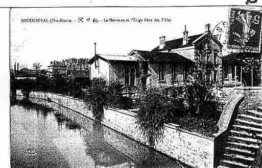 Ville de BROUSSEVAL Carte postale ancienne