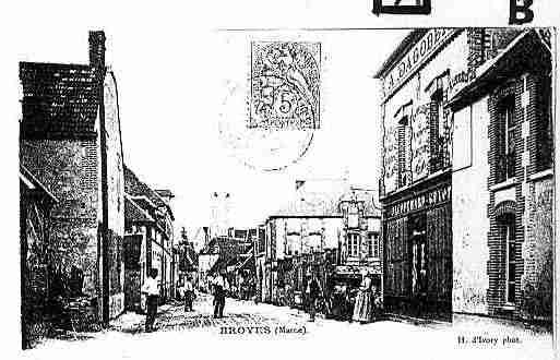 Ville de BROYES Carte postale ancienne