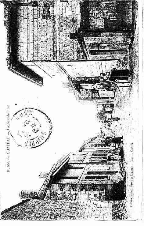 Ville de BUSSYLECHATEAU Carte postale ancienne