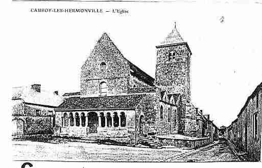 Ville de CAUROYLESHERMONVILLE Carte postale ancienne