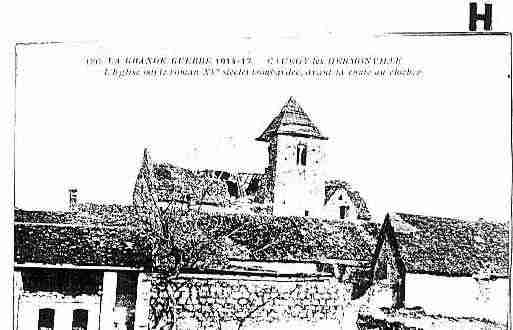 Ville de CAUROYLESHERMONVILLE Carte postale ancienne