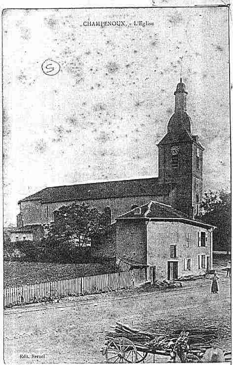 Ville de CHAMPENOUX Carte postale ancienne