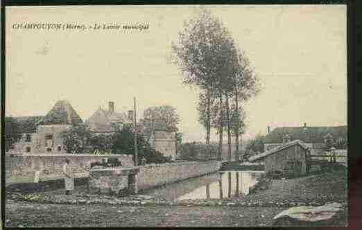 Ville de CHAMPGUYON Carte postale ancienne