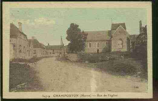 Ville de CHAMPGUYON Carte postale ancienne