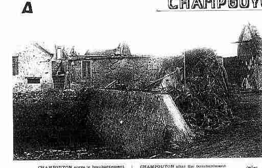 Ville de CHAMPGUYON Carte postale ancienne