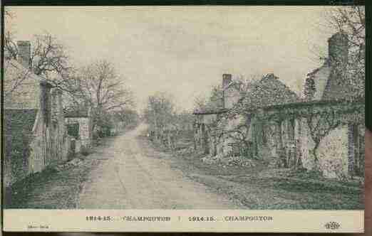 Ville de CHAMPGUYON Carte postale ancienne