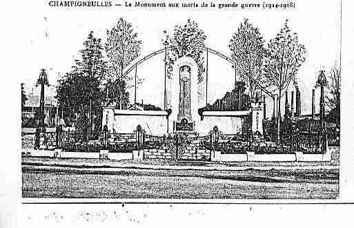 Ville de CHAMPIGNEULLES Carte postale ancienne