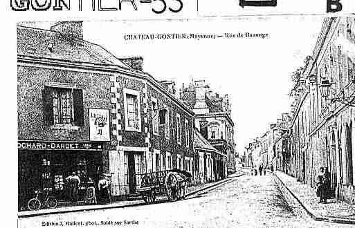 Ville de CHATEAUGONTIERBAZOUGES Carte postale ancienne Ville de CHATEAUGONTIERBAZOUGES Carte postale ancienne