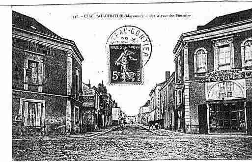 Ville de CHATEAUGONTIERBAZOUGES Carte postale ancienne Ville de CHATEAUGONTIERBAZOUGES Carte postale ancienne