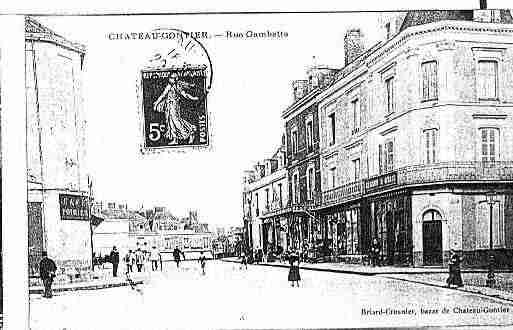 Ville de CHATEAUGONTIERBAZOUGES Carte postale ancienne Ville de CHATEAUGONTIERBAZOUGES Carte postale ancienne